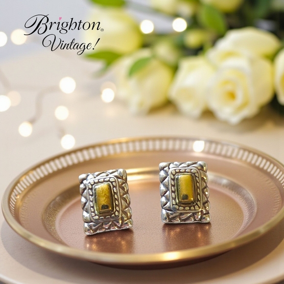Brighton Jewelry - BRIGHTON Vintage Silver And Gold Mini Posts TIMELESS CHIC!